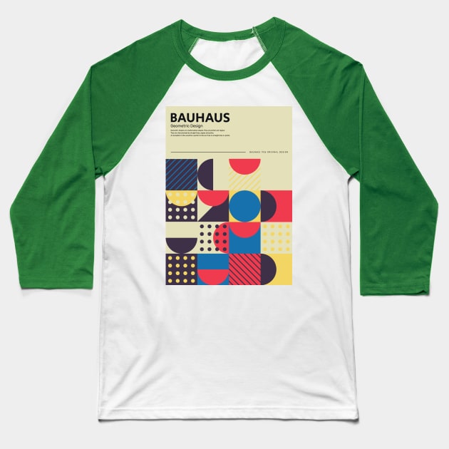 Bauhaus Baseball T-Shirt by Gnawtees